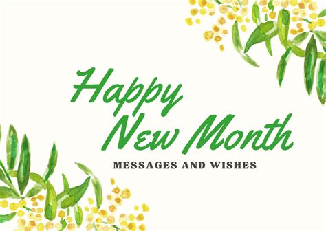 120 Best Happy New Month Messages And Wishes - Attraction Diary