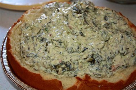 Spinach Dip In Hawaiian Bread Bowl Food Bread Bowls Spinach Dip