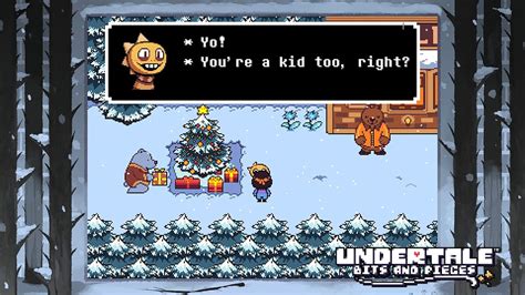 Undertale Bits And Pieces Gyftmas In Snowdin Town Youtube