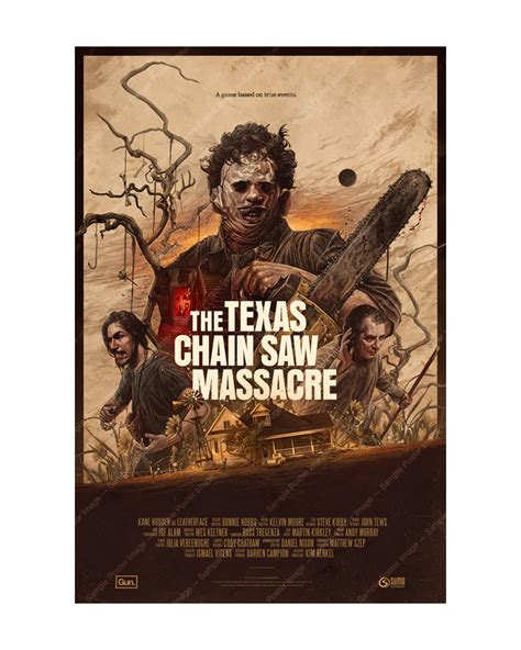 Texas Chain Saw Massacre 24x36 Poster Gun Interactive Txchainsawgame