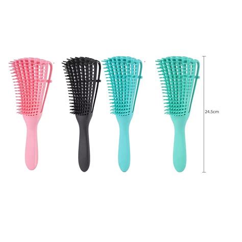 Escova Polvo Para Cabelo Cacho Cacheado Liso Shopee Brasil