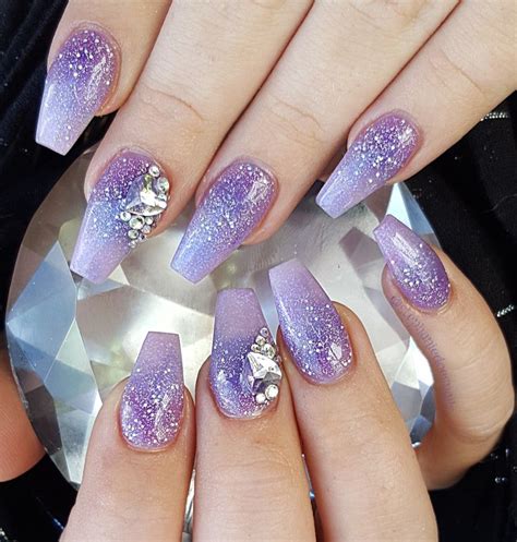 Purple Bling Beautiful Nails Nails Bling