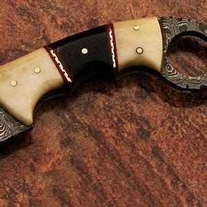 Beautiful Handmade Damascus Karambit Knife Handle Made Of Etsy