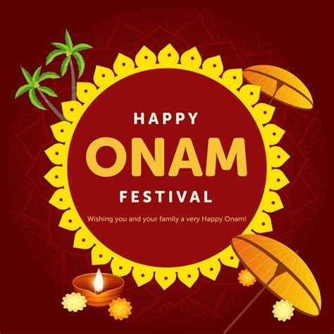 Premium Vector Happy Onam Festival Banner Design Template