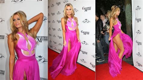 Paris Hilton Nearly Shows Off Labia In Stunning Vagina Inspired Dress
