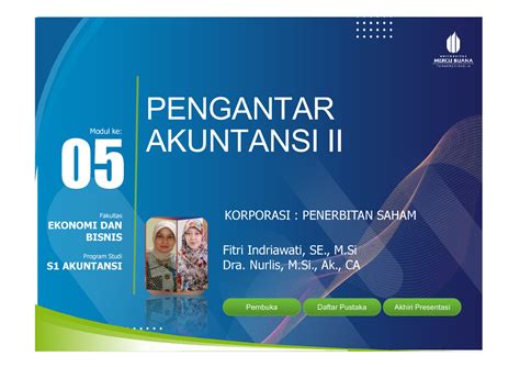 Ppt Pengantar Akuntansi Ii Tm Modul Ke Fakultas Program Studi