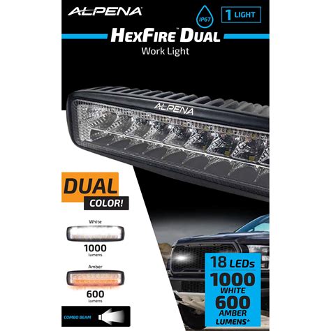 Alpena Hexfire Led Pod Light 12v 24v White And Amber