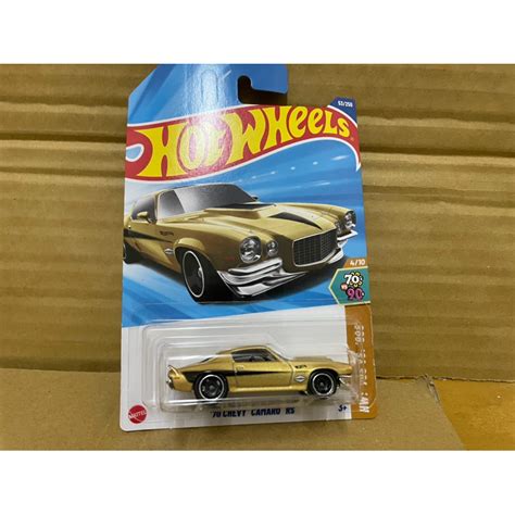 店小二 現貨 正版 全新 風火輪 hot wheels Chevy Camaro RS 卡麥隆 金色 小汽車 蝦皮購物