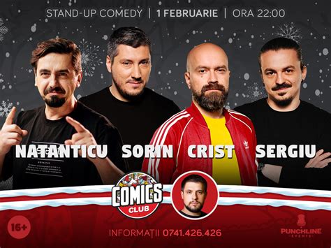 Bilete Stand up cu Natanticu Cristi Sergiu și Sorin la ComicsClub 1