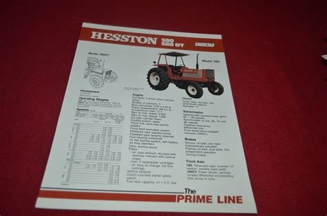 Hesston 580 580 Dt Tractor Dealers Brochure Yabe10 Ebay