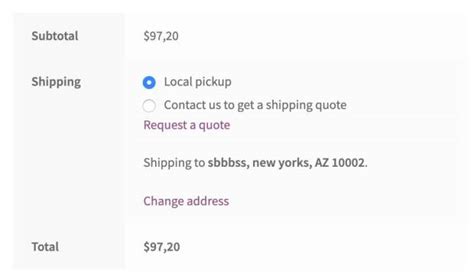 Contact For Shipping Quote Woocommerce