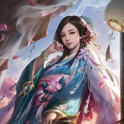 ArtStation 小兔纸 Yuanyuan Wang Chinese art girl Art Concept art