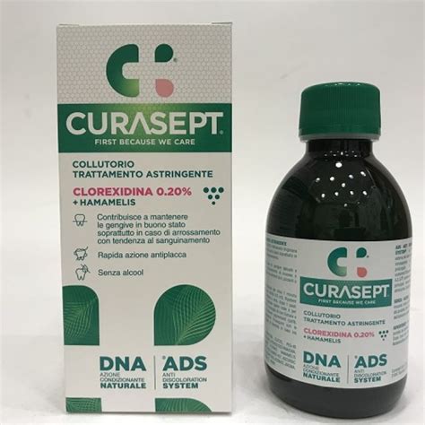 Curasept DNA ADS Collutorio Trattamento Astringente Clorexidina 0 20