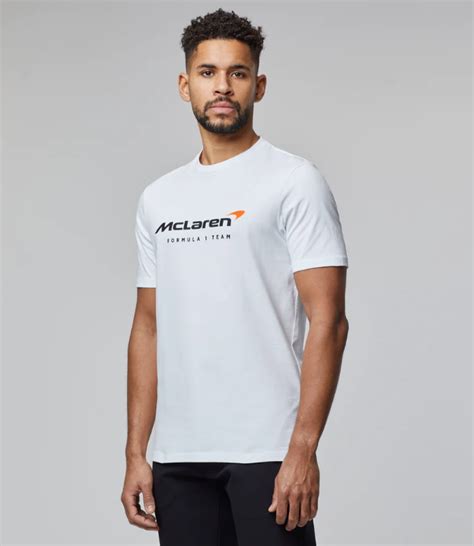 Mens McLaren Formula 1 Team T-Shirt WHITE/BLACK/ORANGE - McLaren Scottsdale