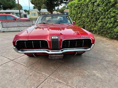 1970 Mercury Cougar Xr7 Convertible Red Rwd Automatic Xr7 For Sale