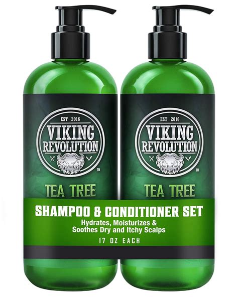 Viking Revolution Tea Tree Shampoo And Conditioner Set Hydrates