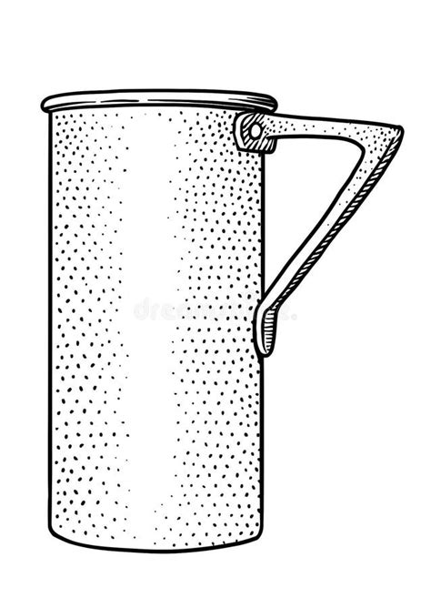 Illustration De Tasse De Mesure Dessin Gravure Schéma Vecteur Illustration De Vecteur