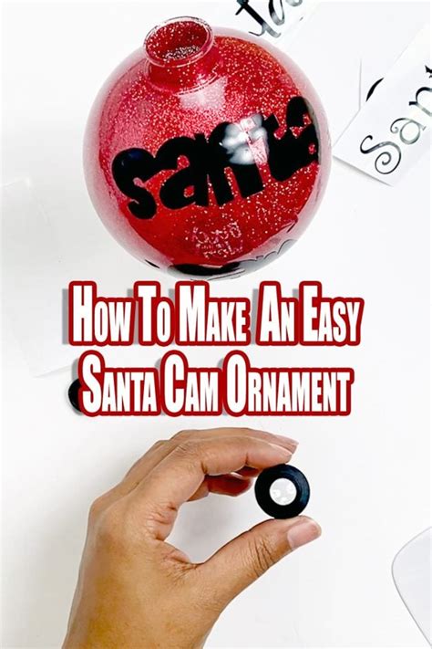 Santa Cam Ornament Tutorial Free Svg File ⋆ By Pink