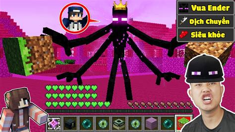 Minecraft Nhưng bqThanh Là VUA ENDERMAN Siêu Ngầu Troll Ốc