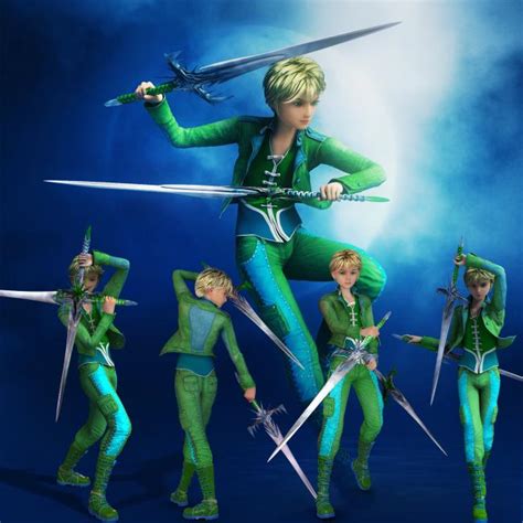 Fantasy Sword Poses Collection I Dual Swords For G D Models For