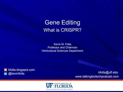 Gene Editing in Ag and Medicine | PPT