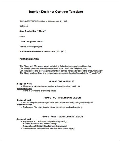 Printable Contract Examples Sample Contracts • Contract Templates ...