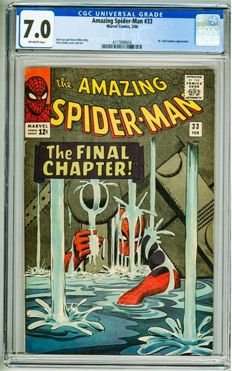 The Amazing Spider Man Cgc Ow Pages Comic Books