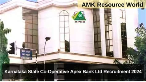 Karnataka State Co Operative Apex Bank Ltd Recruitment 2024 Apply For