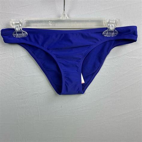 Roxy Swim Roxy Surf Essentials Scooter Bikini Bottom Womens Large Blue Poshmark