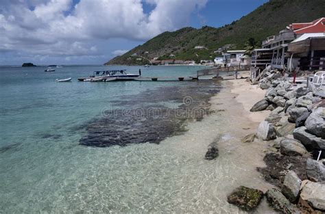 Shoreline on the French Side of the Caribbean Island of St Martin Stock ...