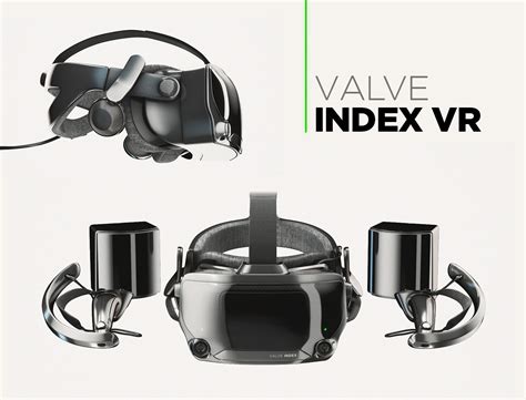 ArtStation - Valve Index VR headset with controllers and sensors - full ...