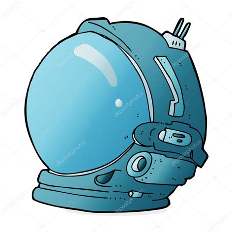 Capacete De Astronauta Dos Desenhos Animados Vetor De Stock