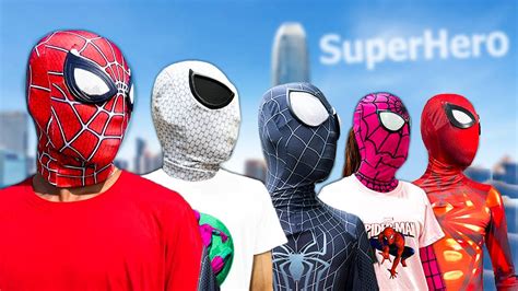 PRO 5 SUPERHERO TEAM Hey Spider Man Rescue My Friends Live