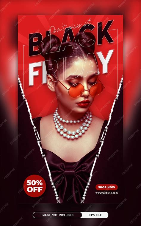 Premium Vector Black Friday Promo Social Media Post Story Template