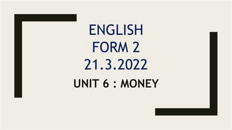 English Form 2 Unit 6pptx