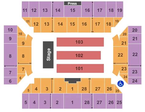 Visions Veterans Memorial Arena Tickets And Seating Chart