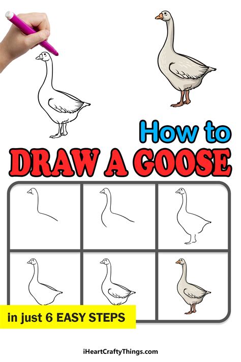 How To Draw A Goose