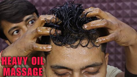 Heavy Oil Head Massage To Cure Insomnia Satisfying Scalp Scratching Neck Cracking Asmr