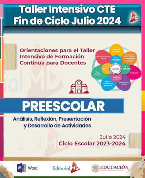 Productos Contestados Taller Intensivo Julio 2024 Preescolar