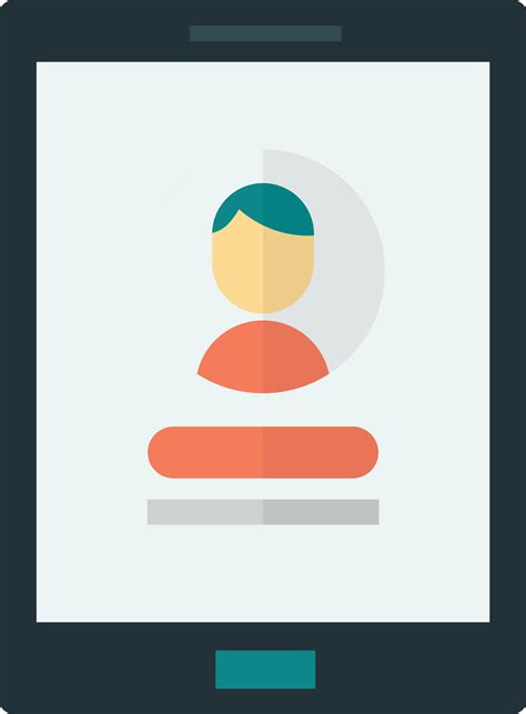Tablet and login screen illustration in minimal style 13972676 Vector