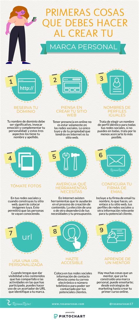 9 Primeras Cosas Que Debes Hacer Al Crear Tu Marca Personal Infografía