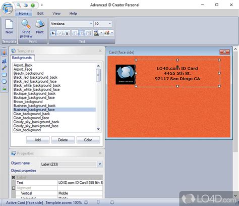 advanced id creator personal screenshots