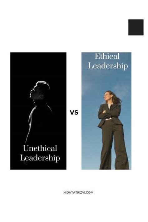 Ethical vs Unethical Leadership: The Ethics of Leadership - Hidayat Rizvi