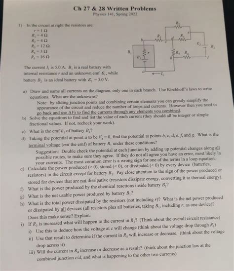Ch 27 \& 28 Written Problems Physics 141, Spring 2022 | Chegg.com 
