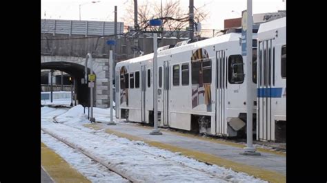 Mta Maryland One Door Two Car Light Rail Train Youtube