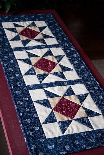 Patriotic Americana Hunter Star Quilted Table By Countrysewing U A