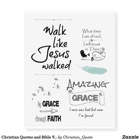 Christian Quotes and Bible Verses Temporary Tattoos | Zazzle | Christian quotes, Tattoo quotes ...