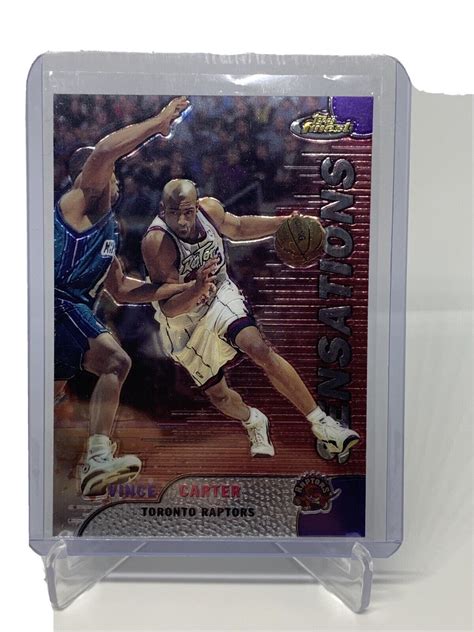 Topps Finest Vince Carter Sensations Raptors Ebay