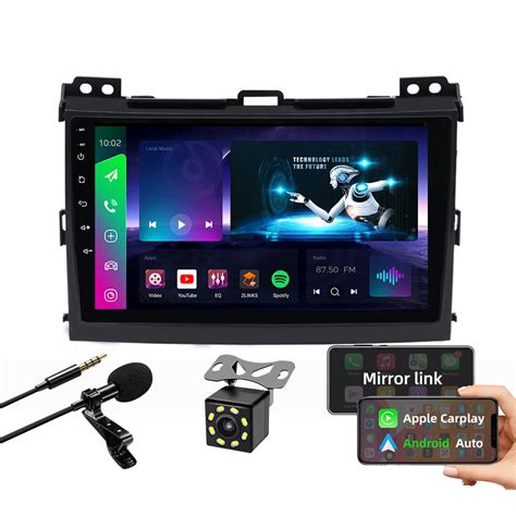 GPS Navigation Dashboard Android TV DVD Radio Head Unit For Toyota