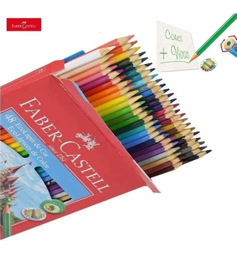 Lápis De Cor Faber Castell 72 Cores 24 Cores Supersoft 48 Mercado Livre